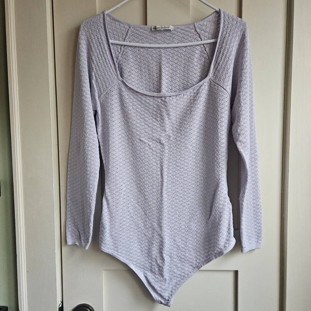 Abercrombie & Fitch Light Purple Long Sleeve Bodysuit